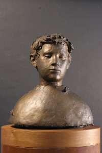Giacomo Manzù, Ritratto di Pio, 1948 ca., scultura in bronzo. Courtesy collezione Banca Popolare di Bergamo